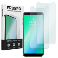 2x Закаленное стекло для Samsung Galaxy J6 Plus, ERBORD 9H Hard Glass на экране