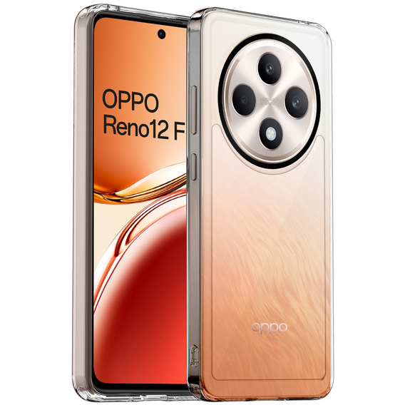 Чехол до Oppo Reno 12FS / 12F, Fusion Hybrid, прозрачный