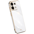 Чехол для Xiaomi Redmi Note 13 Pro 5G, Glamour CamShield, белый