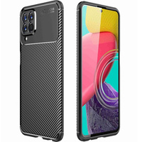 Чехол до Samsung Galaxy M33 5G, Carbon Gel, чёрный