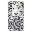 Откидной чехол для Samsung Galaxy A35 5G, Wallet, Leopard