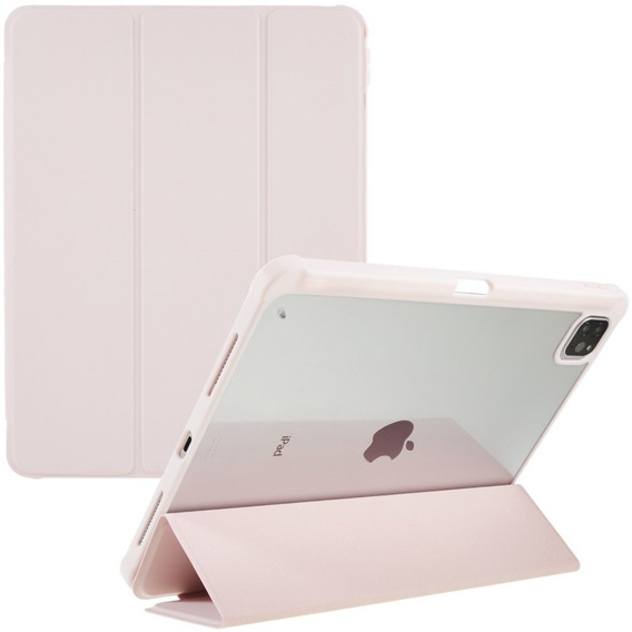 Чехол для iPad Pro 12.9 2022/2021/2020, Smartcase Hybrid, с местом для стилуса, розовый