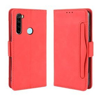 Футляр з клапаном для Xiaomi Redmi Note 8T, Card Slot, червоний