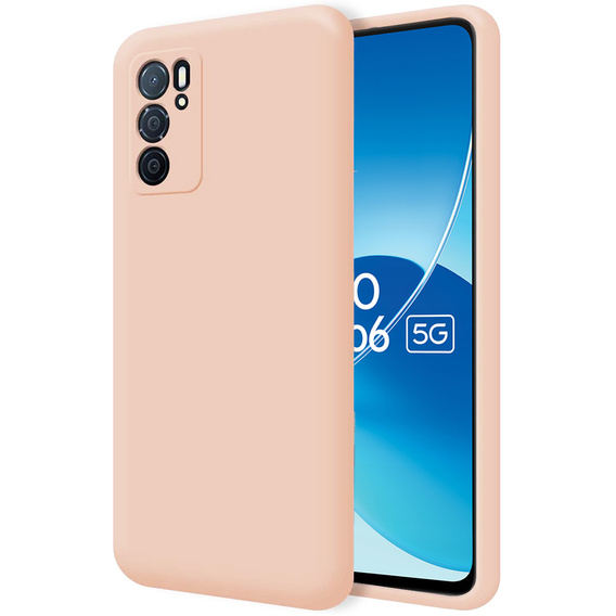 Чехол до Oppo Reno 6 5G, Silicone Lite, розовый