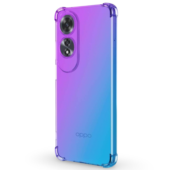 Чохол для Oppo A60, Gradient Dropproof, Фіолетовий / синій