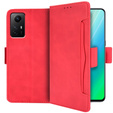 Футляр з клапаном для Xiaomi Redmi Note 12S, Card Slot, червоний