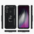 Бронированный Чехол до Xiaomi Redmi Note 8, Nox Case Ring, чёрный