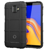 Чехол до Samsung Galaxy J6+ Plus, Rugged Shield, чёрный