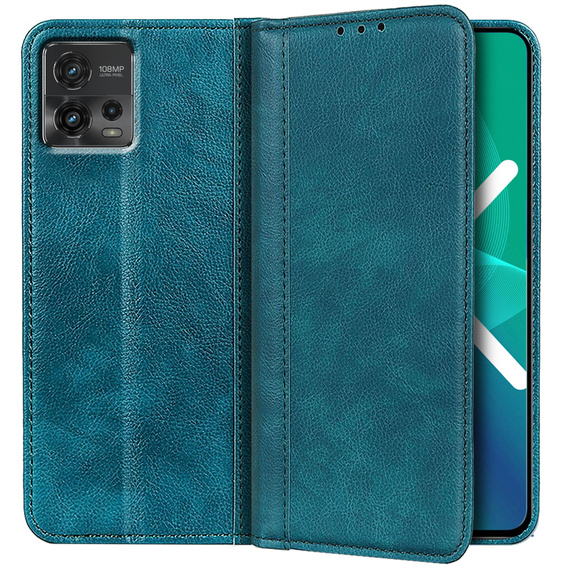 Чoхол до Motorola Moto G72 4G, Wallet Litchi Leather, зелений