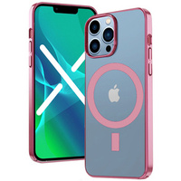 Чехол до iPhone 13 Pro Max, ERBORD Hybrid MagSafe Case, розовый