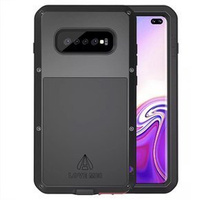 Чoхол Love Mei до Samsung Galaxy S10 Plus, armored with glass, чорний