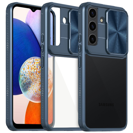 Чехол до Samsung Galaxy A14 4G/5G, Slide Camera, синий