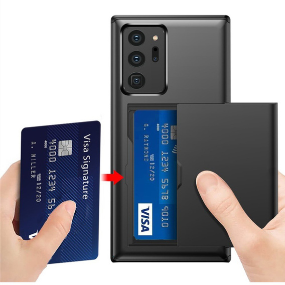 Чoхол до Samsung Galaxy Note 20 Ultra, Sliding Card Holder, чорний