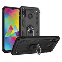 Бронированный Чехол до Samsung Galaxy A20E, Nox Case Ring, чёрный