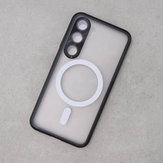 Магнітний чохол Dual Glass MagSafe для Samsung Galaxy S23, чорний