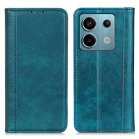 Чехол до Xiaomi Redmi Note 13 Pro 5G, Wallet Litchi Leather, зелёный