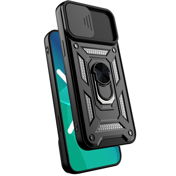 Чехол NOX Camera Slide iPhone XR, CamShield Slide, чёрный