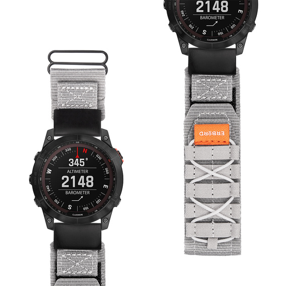 Нейлоновый ремешок ERBORD Runner Quickfit для часов Garmin Fenix 5/6/6 PRO/7 Forerunner 965/955/945