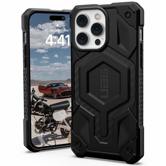 Чехол Urban Armor Gear до iPhone 14 Pro Max, Monarch MagSafe Carbon, чёрный