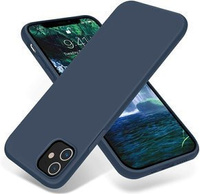 Чoхол до iPhone 12 Pro Max, Silicone Lite, темно-синій