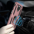 Бронированный Чехол до Xiaomi Redmi Note 9S / 9 Pro, Nox Case Ring, розовый