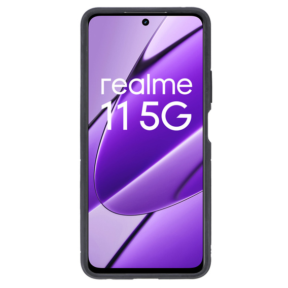 Чехол до Realme 11 5G, Kickstand Ring, чёрный