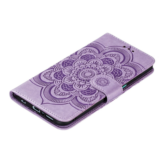 Откидной чехол для Xiaomi Redmi Note 9s/ 9 Pro, Mandala Flower, фиолетовый