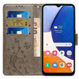 Откидной чехол для Samsung Galaxy A55 5G, Wallet, Butterfly, фиолетовый