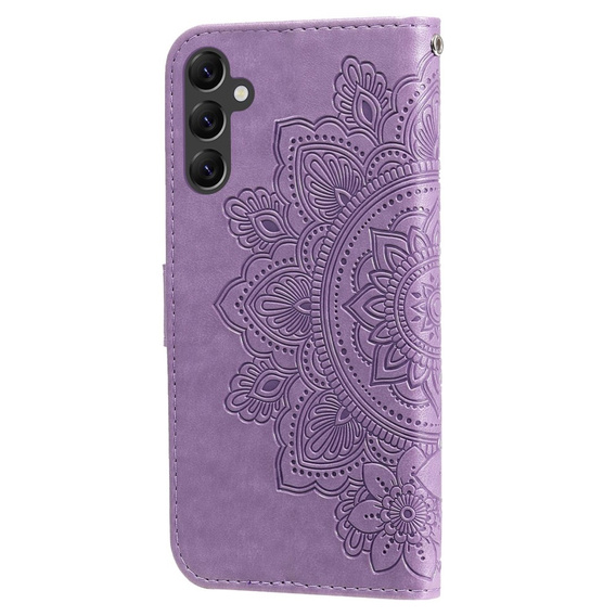 Откидной чехол для Samsung Galaxy A14 4G/5G, Mandala Flower, фиолетовый