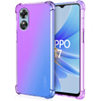 Чехол для Oppo A17, Gradient Dropproof, Фиолетовый / синий