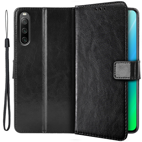 Откидной чехол для Sony Xperia 10 IV, Wallet, чёрный