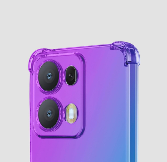 Чохол для Oppo Reno 13 Pro, Gradient Dropproof, Фіолетовий / синій