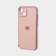 Чехол до Apple iPhone 13, Electro heart, розовый rose gold