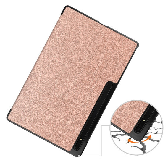 Чехол для Samsung Galaxy Tab S9 Ultra, Smartcase, розовый rose gold