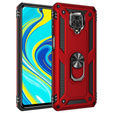 Бронированный Чехол до Xiaomi Redmi Note 9S / 9 Pro, Nox Case Ring, красный