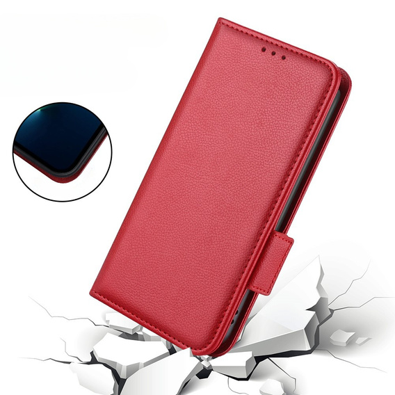 Откидной чехол для Nokia X30 5G, Wallet Litchi Magnet Case, красный