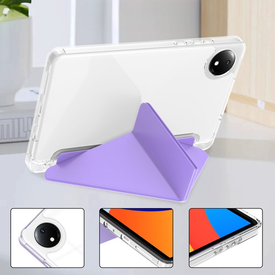 Чехол для Xiaomi Redmi Pad SE 8.7", Origami, фиолетовый