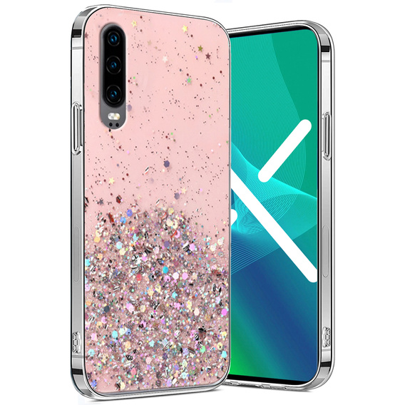 Чoхол до Huawei P30, Glittery, рожевий