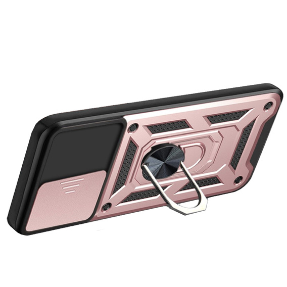 Чохол NOX Camera Slide Samsung Galaxy S22 5G, CamShield Slide, рожевий rose gold