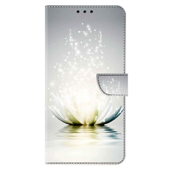 Чохол-книжка для Xiaomi Redmi Note 12 4G, Wallet, Lotos Flower, сірий