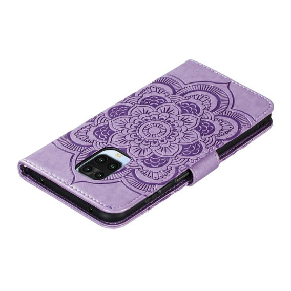 Откидной чехол для Xiaomi Redmi Note 9s/ 9 Pro, Mandala Flower, фиолетовый