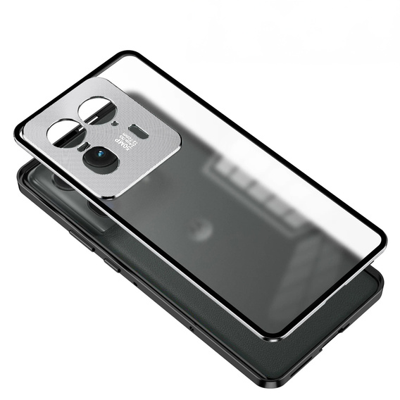 Чехол для Motorola Edge 50 Ultra, Frame Case, серебряный