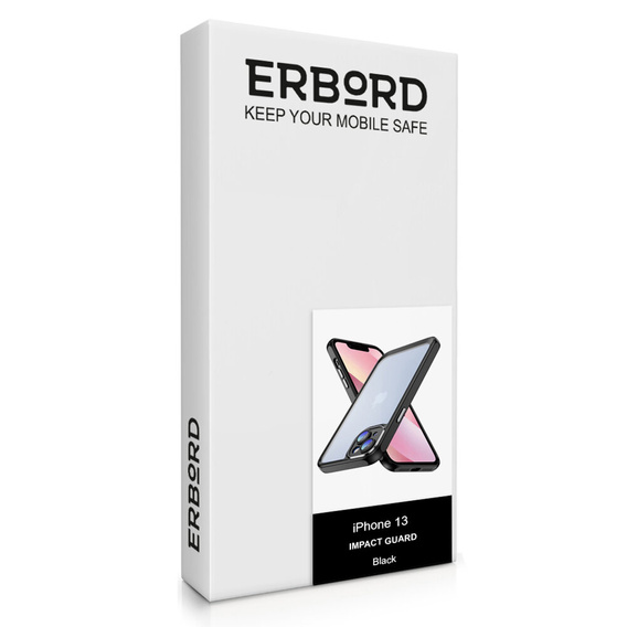 Чохол для iPhone 13, ERBORD Impact Guard, чорний