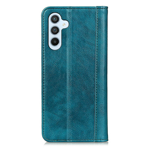 Чехол до Samsung Galaxy A56, Wallet Litchi Leather, зелёный