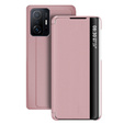 Откидной чехол для Xiaomi 11T / 11T Pro, Side View, розовый rose gold