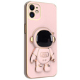 Чехол до iPhone 12, Astronaut, розовый