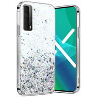 Чехол до Huawei P Smart 2021/Y7A, Glittery, прозрачный