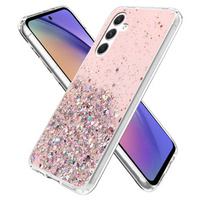 Чехол до Samsung Galaxy A54 5G, Glittery, розовый rose gold