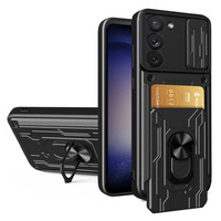 Броньований чохол для Samsung Galaxy S23, Camera Slide Card Slot, чорний