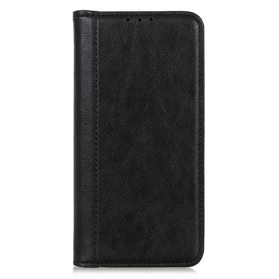 Чехол до Samsung Galaxy A56, Wallet Litchi Leather, чёрный